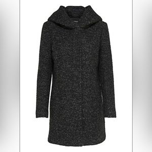 Black Wool Blend Coat
